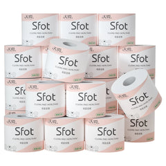 8 Rolls Household Paper Towels – Thickened 5-Layer Core Roll Toilet Paper for Home & Bathroom Use