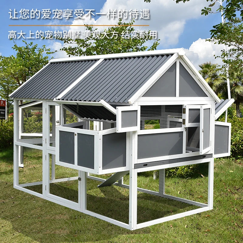 Suplarge Outdoor Chicken Cage Household Large Chicken   Pigeon  Cat Dog Rabbit Coop Pet House