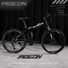 Foldable Mountain Bike for Men & Teens – Dual Shock Absorption, 21-Speed, Road & Off-Road Bicycle for Students & Adults