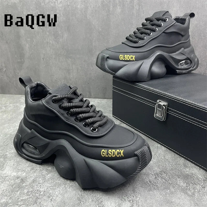 Designer Style Men Shoes Autumn Winter Comfortable Men's Thick Platform Sneakers Fashion Casual Shoes Sports Trainers Tenis