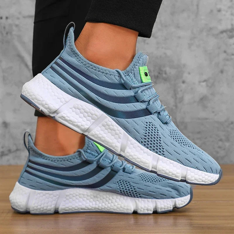 Men Shoes Breathable Classic Running Sneakers for Man Outdoor Light Comfortable Mesh Shoes Slip on Walking Shoes Tenis Masculino