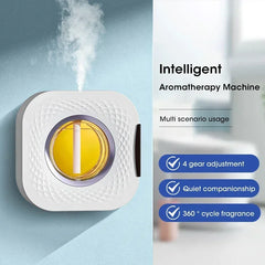 Smart Aroma Diffuser & Air Purifier – Digital Display, USB Rechargeable, 4 Gears, Wall Mount or Tabletop Essential Oil Humidifier