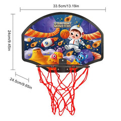 Plastic Basketball Backboard Hoop Mini Netball Board Box Net Set Children Toys For Outdoor Exercise Sport Equipment