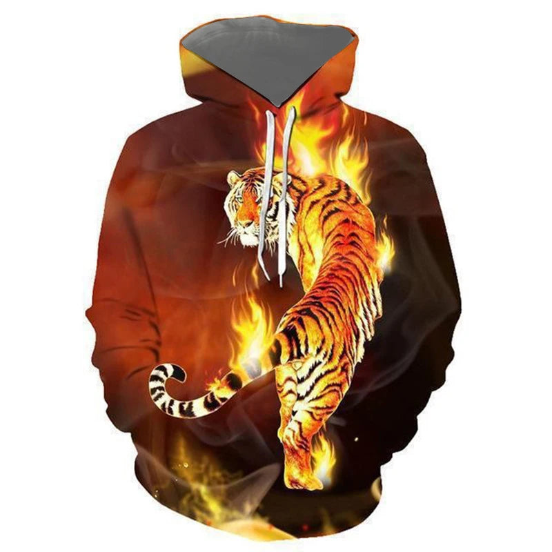 Tiger Fashion Style 3D Printed Hoodies Unisex Pullovers Hoodie Casual Sweatshirts