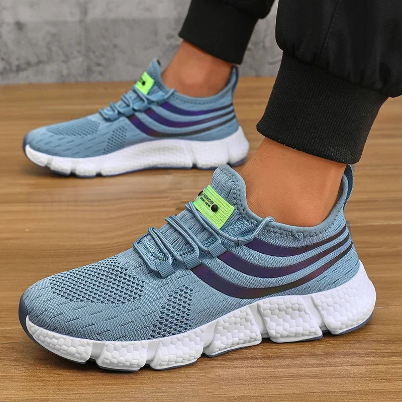 Men Shoes Breathable Classic Running Sneakers for Man Outdoor Light Comfortable Mesh Shoes Slip on Walking Shoes Tenis Masculino