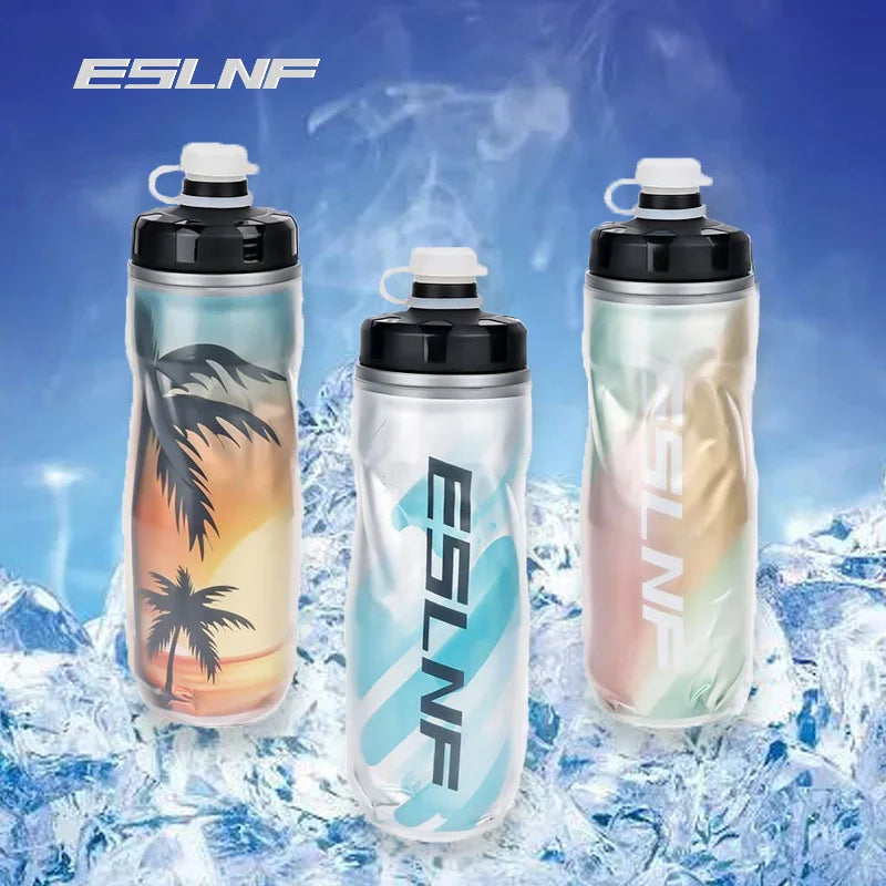 ESLNF Bicycle Water Bottle 600ml Light Mountain Bottle PP5 Heat - And Ice-protected Outdoor Sports Cup Cycling Equipment