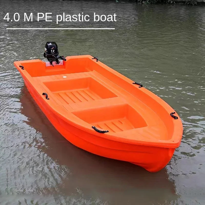 2-8 Person PE Fishing Bait Boats 2.3m 2.7m 3.1m 3.6m 4m 4.3m Plastic Boats Pack Raft Sailing Yacht with CE Certification