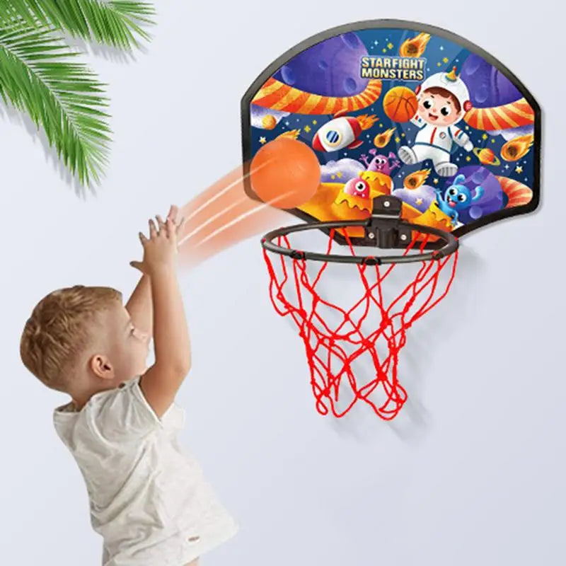 Plastic Basketball Backboard Hoop Mini Netball Board Box Net Set Children Toys For Outdoor Exercise Sport Equipment