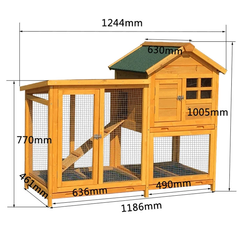 Special House for Rabbit Cage Breeding, Pet Products, Outdoor Villa, Anti-peeing, Domestic Large Indoor Rabbit Nest Cat Cage