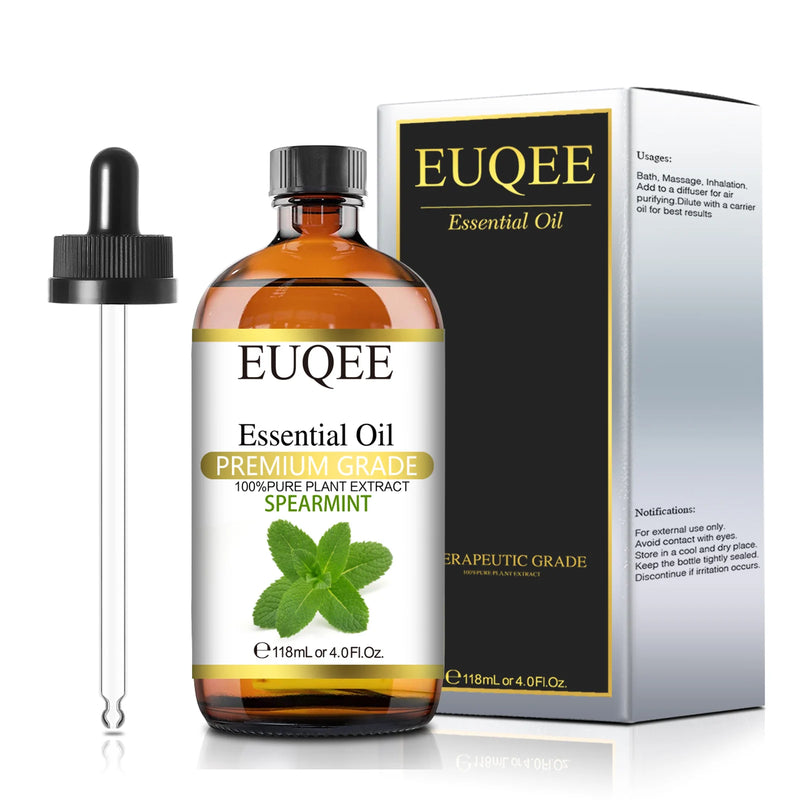 EUQEE 118ML Large Bottle Essential Oil For Humidifier Neroli Helichrysum Eucalyptus Jasmine Aroma Oil,DIY Soap,Massage,Fresh Air