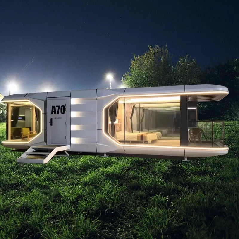 Capsule Container House Custom Space Prefab Capsule House Capsule House Hotel mobile apartment space capsule