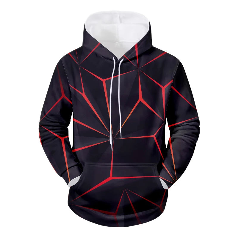 Spider web 3D Printed Hoodies Unisex Pullovers Hoodie Casual Sweatshirts