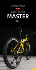 Foldable Mountain Bike for Men & Teens – Dual Shock Absorption, 21-Speed, Road & Off-Road Bicycle for Students & Adults