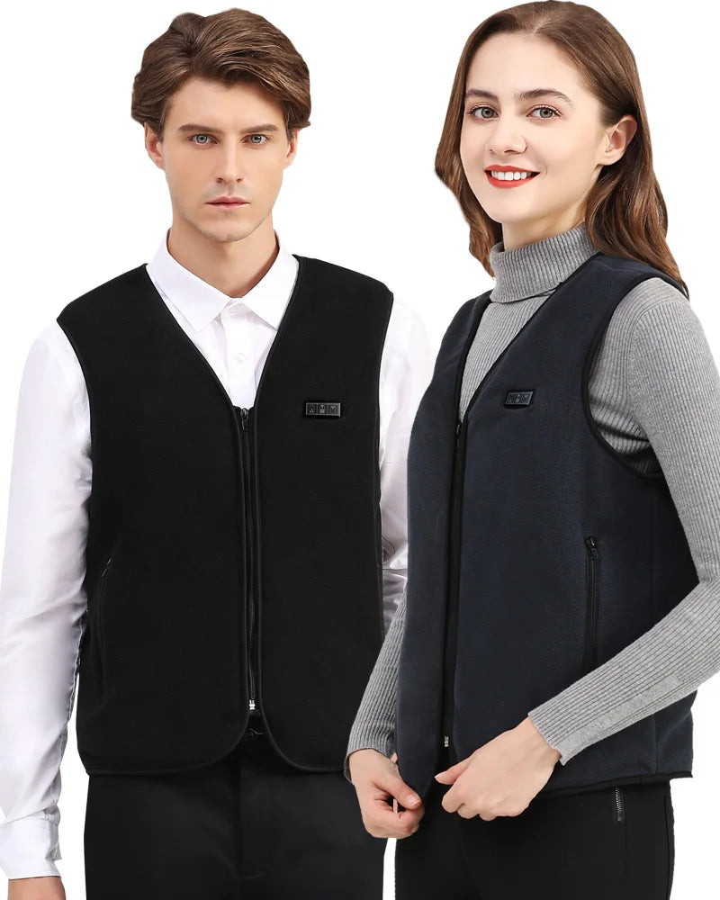 10 Areas Heated Vest Men Women Usb Electric Self Heating Vest Warming Waistcoat Heated Jacket Washable Thermal Heated Clothes