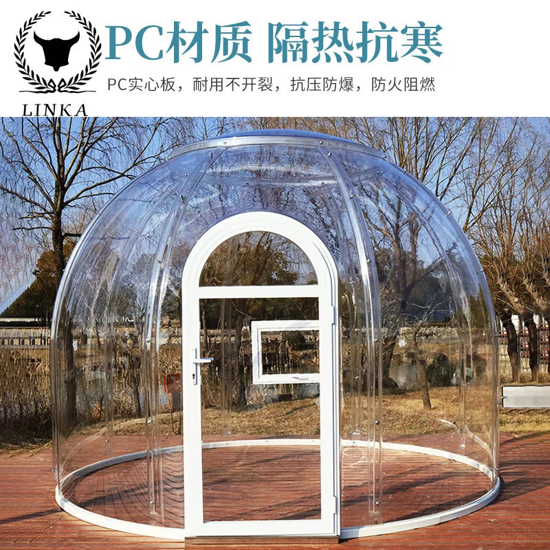 Mojianet Red Restaurant Outdoor Star Bubble House Home Inn Mongolian yurt tent Farmhouse Happy Catering Transparent tent