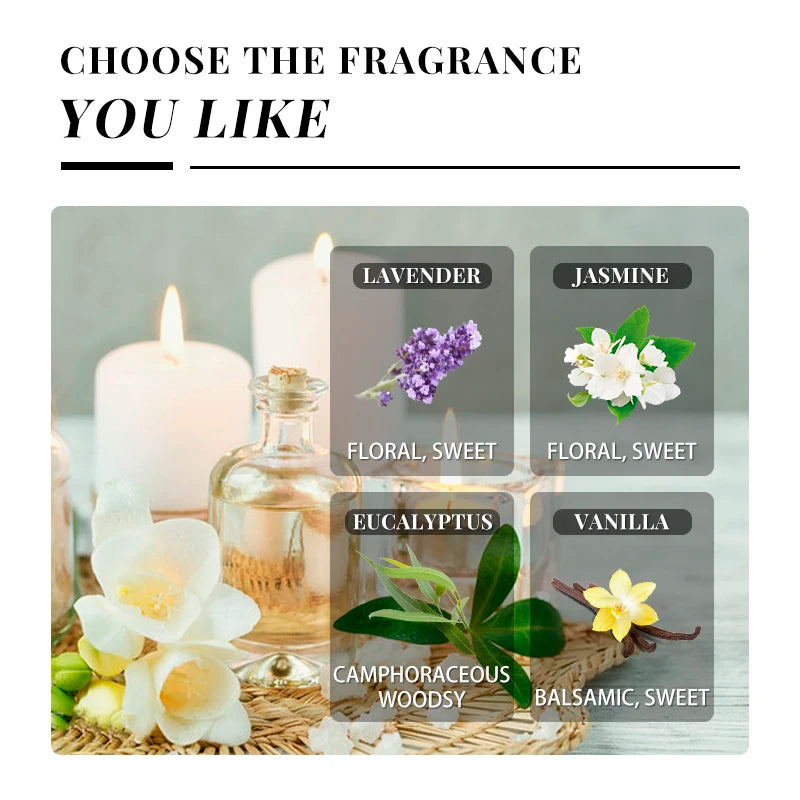 EVOKE OCCU100ML Essential Oils, Lavender Vanilla Eucalyptus Jasmine Rose Mint Oil for Diffuser, Humidifier, Scented Candles