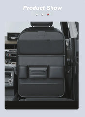 SEAMETAL Car Backseat Organizer – Multi-Pocket Storage Bag with Foldable Tablet Tray & Large Capacity