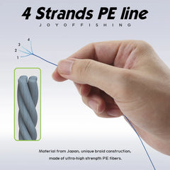 JOF PE Braided Fishing Line – 300M/500M/1000M | 8 & 4 Strands | 18-88LB | Super Strong Multifilament Fishing Wire – Japan Technology
