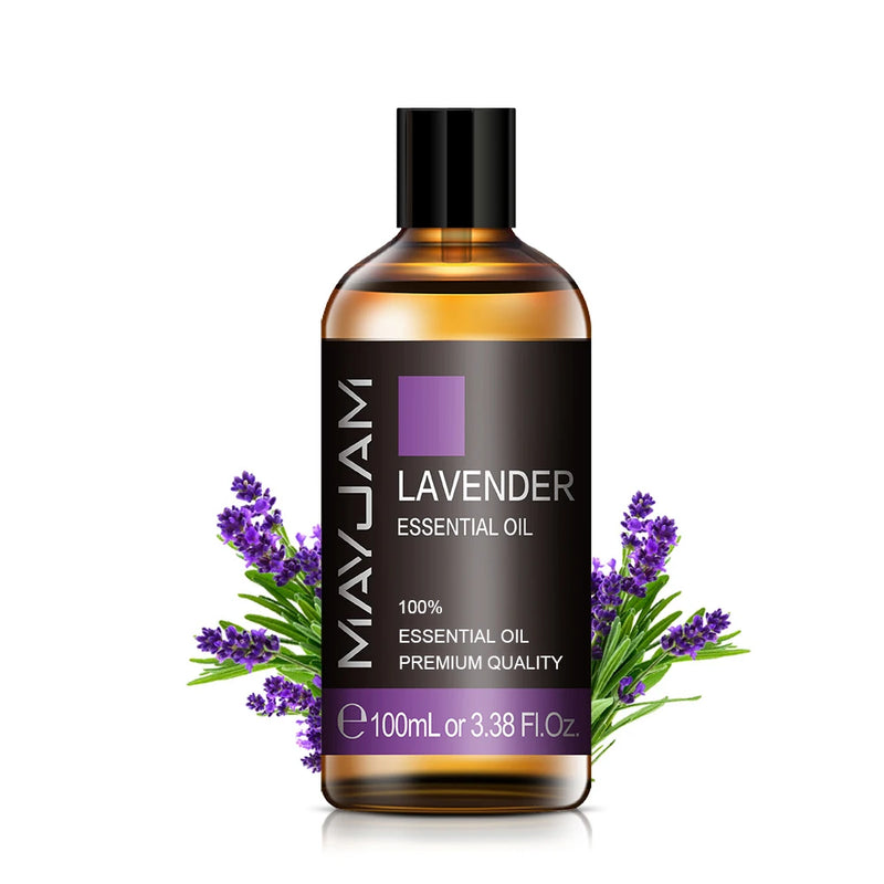 100ml Lavender Essential Oil Pure Natural Essential Oils for Help Sleeping Relaxing Diffuser Aroma Oil Rose Bergamot Ylang Ylang