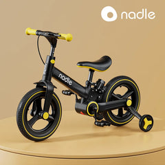 Grylls 2-in-1 Children's Balance Bike & Scooter - Multi-Functional Folding Baby Bike, Toddler Scooter, and Baby Cart | Lightweight, Adjustable, and Safe for Kids