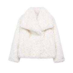 TRAF Metal Color Sequin Woven Jacket For Women Loose Stand Collar Long Sleeve Coat 2025 Autumn Winter Chic Female Outerwear