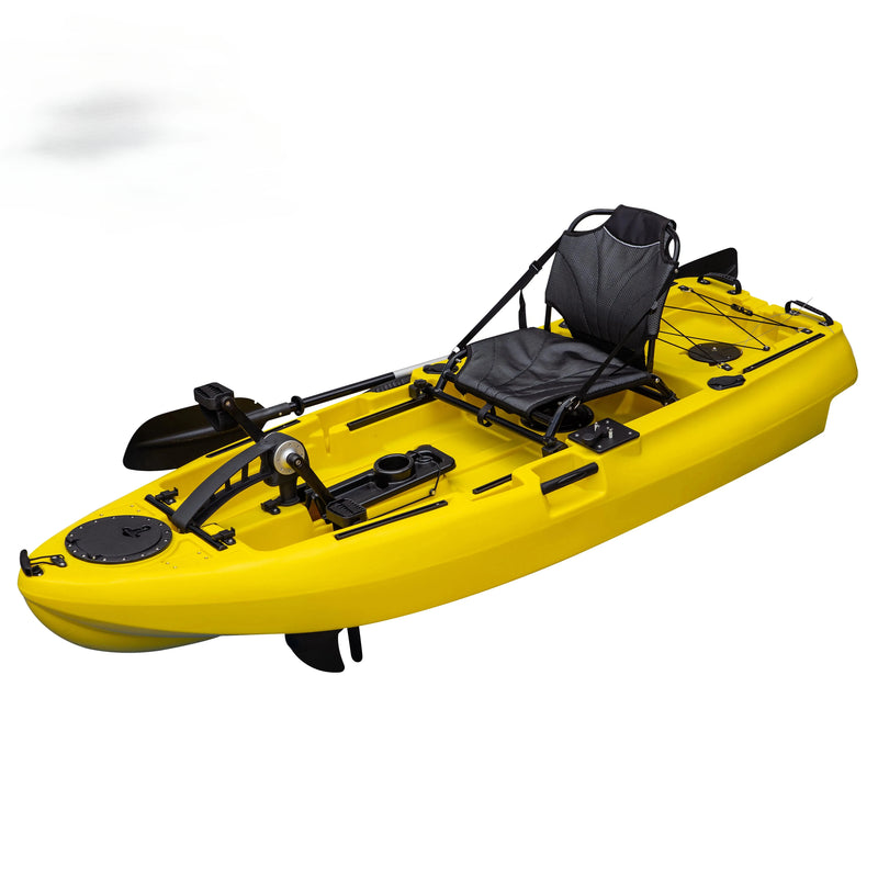 8FT Motorized Pedal Drive Kayak, HDPE Material, CE Certificate, Single Seat  2.5M for Fishing, Leisure, Patrol