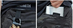 Black Camo Cargo Pants Outdoor Multi-pocket Ripstop Waterproof Trousers Male Autumn Wear-resistant Training Fishing Work Pant