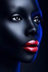 Modern African Woman Canvas Painting – Sexy Black Girl Scandinavian Wall Art Poster for Home Decor & Gifts