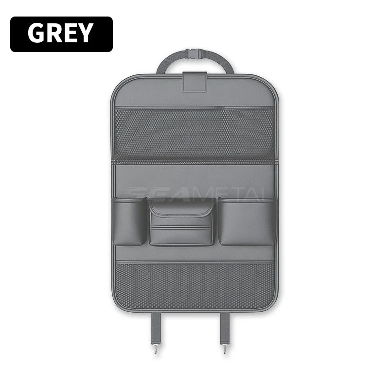 SEAMETAL Car Backseat Organizer – Multi-Pocket Storage Bag with Foldable Tablet Tray & Large Capacity