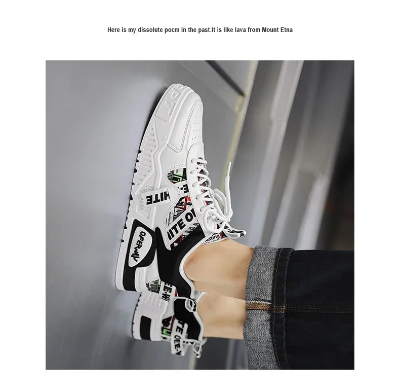 Skateboard Mens Shoes Summer Sneakers Leather Casual Fashion Outdoor Running Sports Hiking Tennis