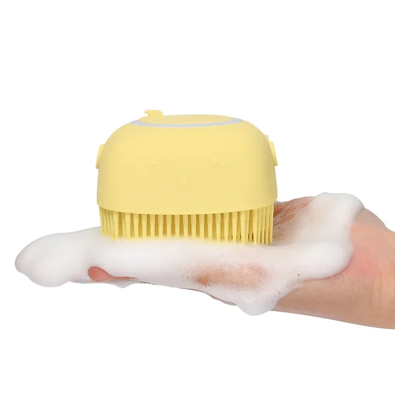 Bathroom  Puppy Big Dog Cat Bath Massage Gloves Brush Soft Safety Silicone Pet Accessories for Dogs Cats Tools Mascotas Products