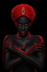Modern African Woman Canvas Painting – Sexy Black Girl Scandinavian Wall Art Poster for Home Decor & Gifts