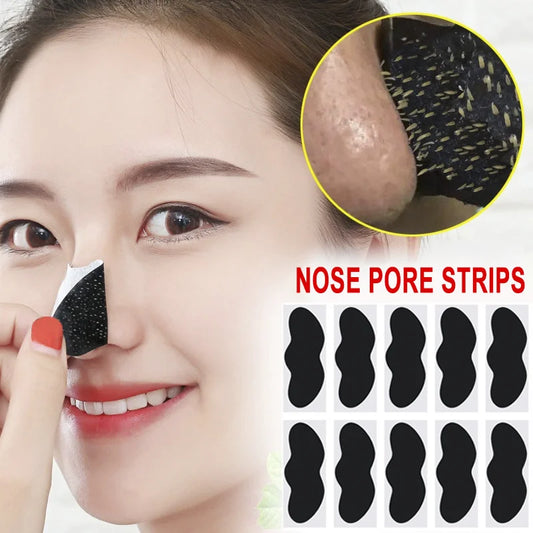 Facial Blackhead Removal Stickers – 10/50/100 Pieces for Deep Pore & Nose Cleansing, Gentle Care