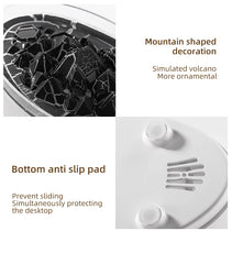 Rain Cloud Aroma Diffuser & Zen Raindrop Humidifier – Ultrasonic Essential Oil Diffuser with Soothing Rain Sounds | 3-Color LED Night Light & Desktop Water Drip Sprayer