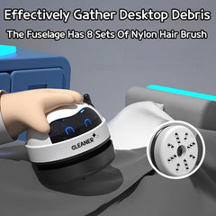 Mini Cordless Desk Vacuum: Portable Keyboard Cleaner & Dust Extractor | Handheld Rechargeable Sweeper for Home, Office, and Car - Sleek Design