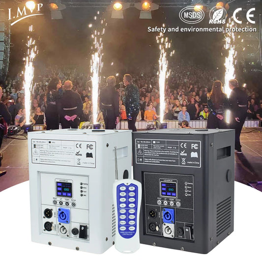 Sparkler Machine DMX Control Wireless 750W Fountain Firework Cold Spark Machine for Wedding Stage Show Events