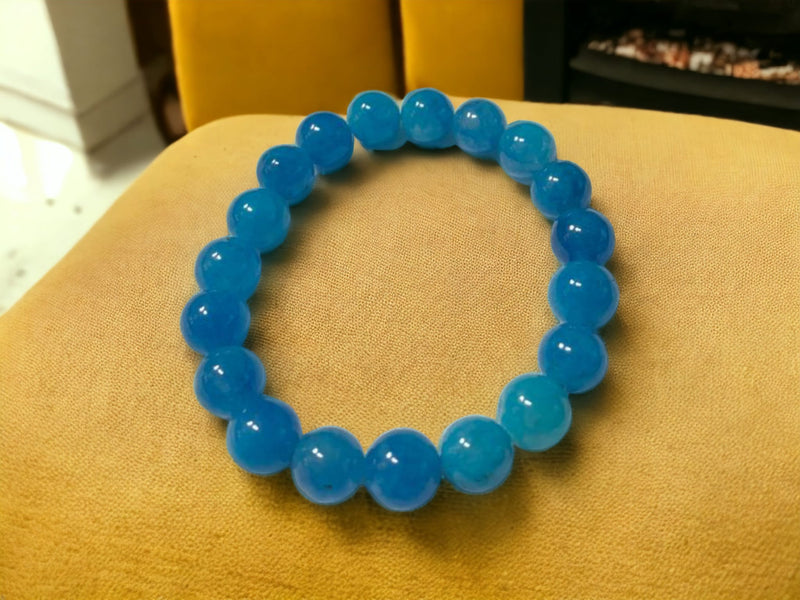 handmade pair of bracelets made from pure stone