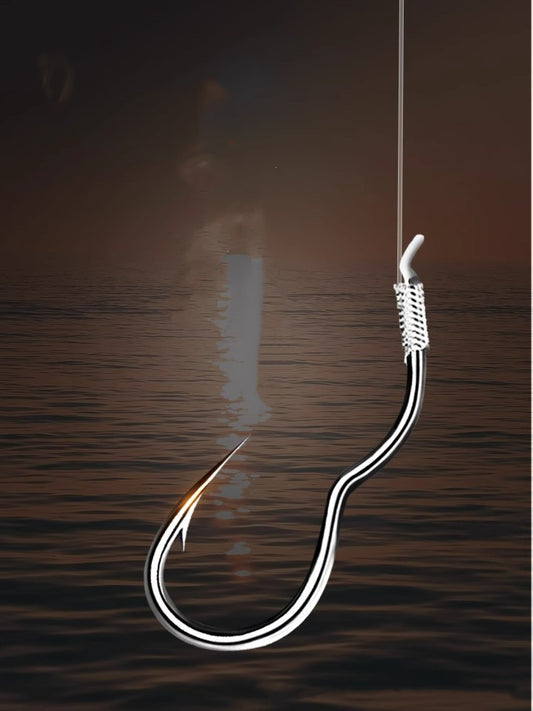 New Automatic Flip Fishhook Genuine Goods Sub-thread Finished Double Hook Anti-off