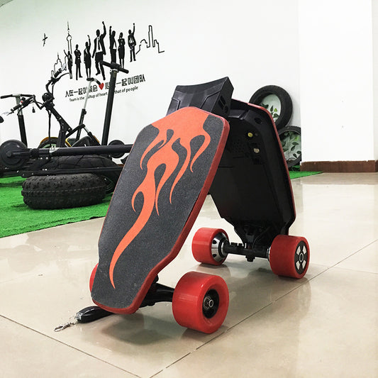 Wireless Electric Skateboard Four-wheel Foldable