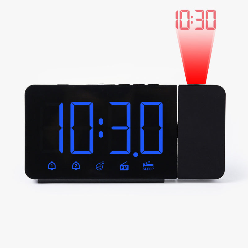 Projection Alarm Clock 3211 Projection Clock With Radio Double Alarm Time LED Display Electronic Clock