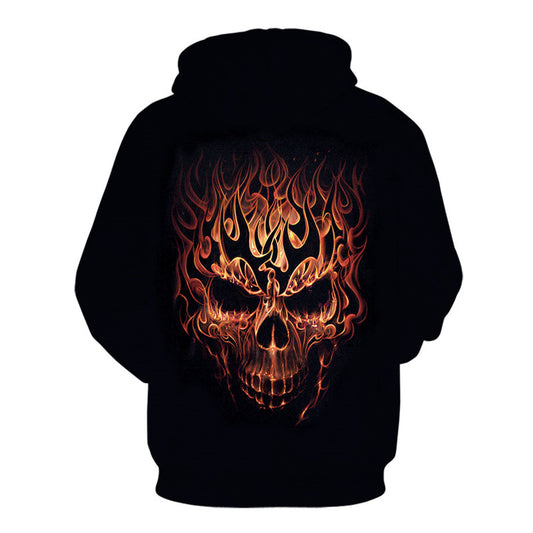 Men's Sports 3D Sweatshirt Skull Digital Print Hoodie