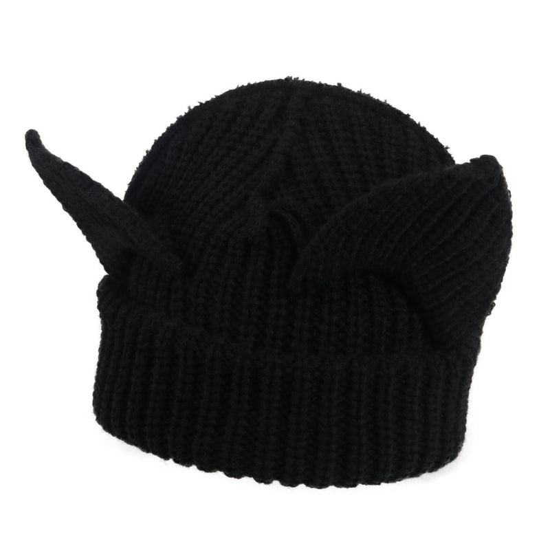 Devil Ears Thickened All Acrylic Knitted Hat