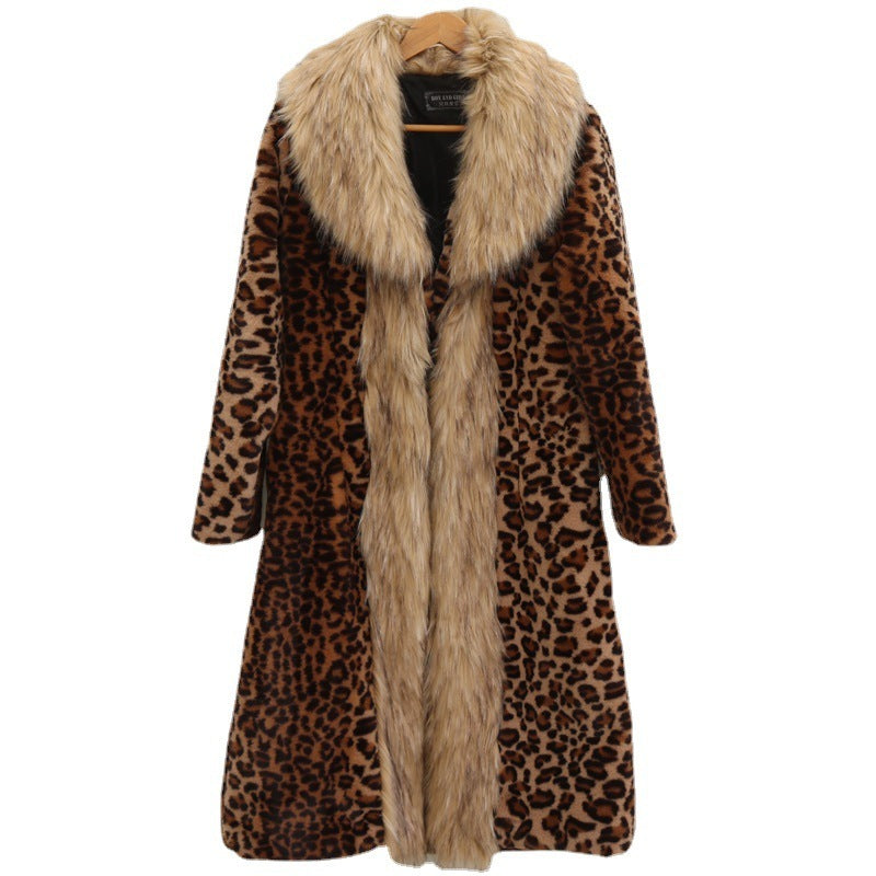 Fashion Women's Thick Warm Mink Fur Coat