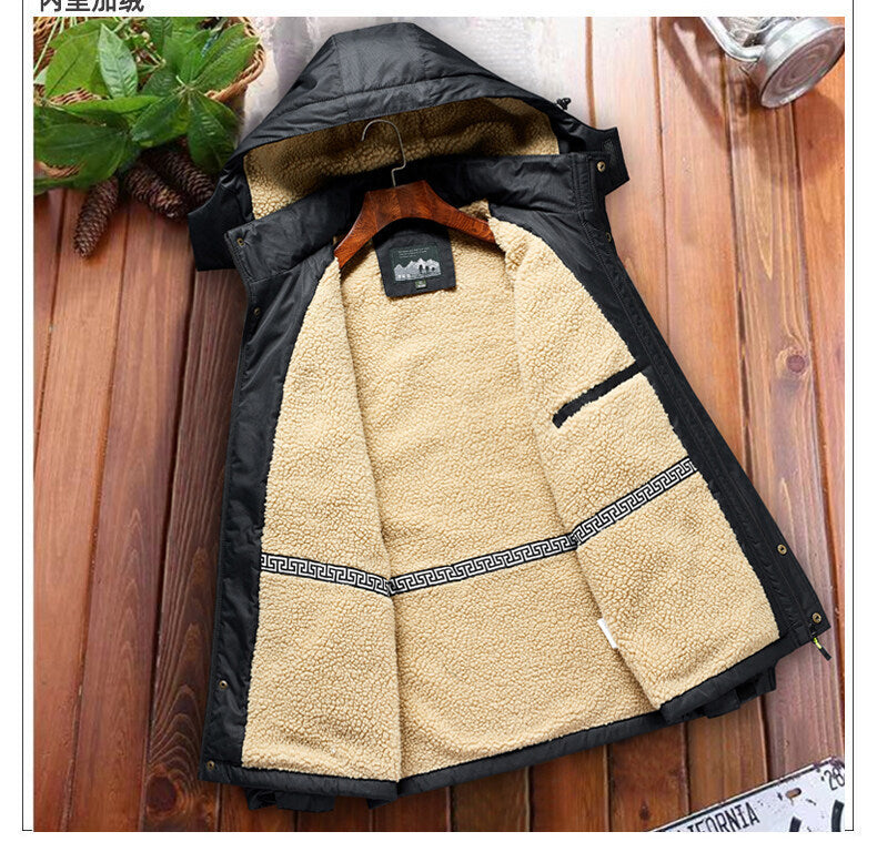 Mens Cotton-padded Trendy Outdoor Jacket