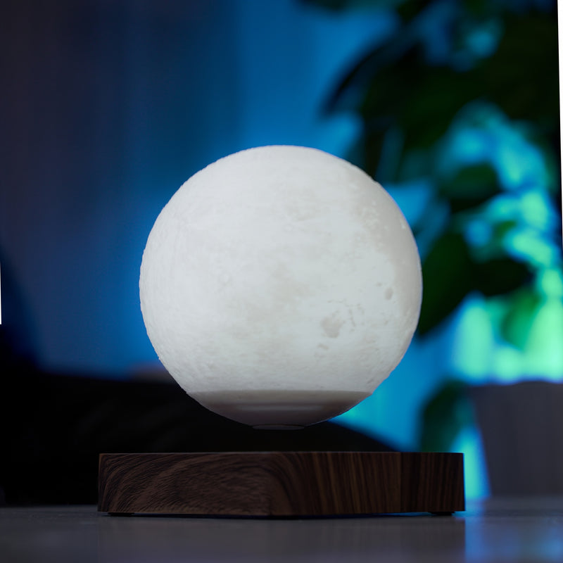 1pc Magnetic Floating Moon Lamp: 3D Printed Levitation Night Light with 3 Lighting Modes for Bedroom, Office, Home Decor