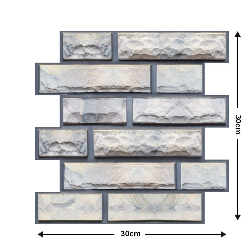 Autocollants muraux 3D Grain de bois, 10 pièces, carreaux amovibles pour la décoration de la maison