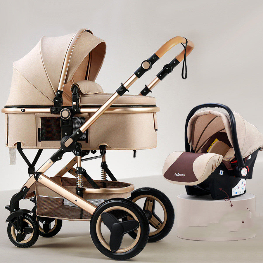 Lightweight Baby Stroller With High View Can Sit And Lie Down