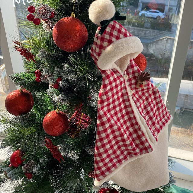 Korean Version Of The New Lovely Christmas Winter Pet Clothes Cloak