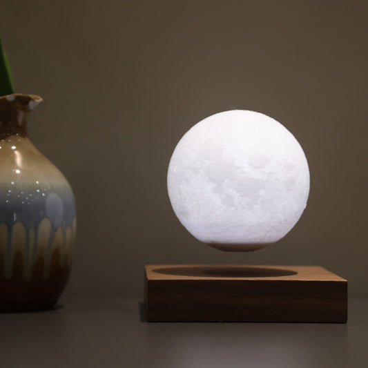 1pc 3 colors, 3D Floating Moon Lamp with 3 Colors, Magnetic Levitating Night Light with Remote Control, Room Decor Gift for Birthday, Christmas