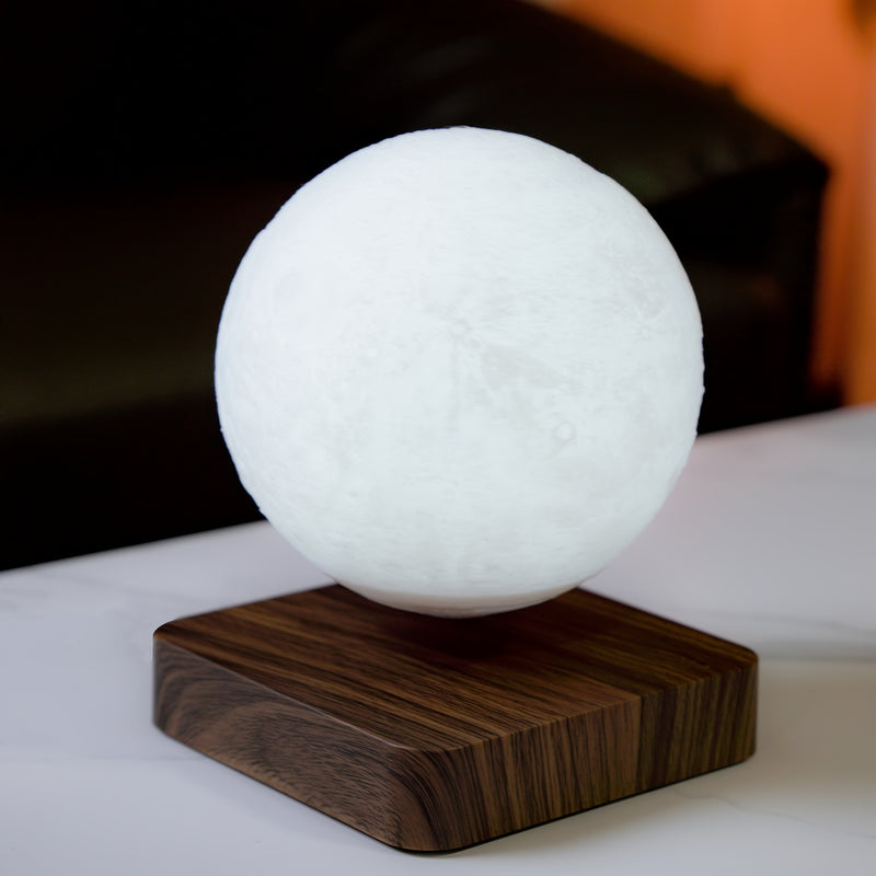 1pc Magnetic Floating Moon Lamp: 3D Printed Levitation Night Light with 3 Lighting Modes for Bedroom, Office, Home Decor